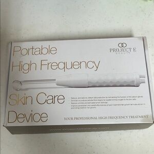 Project E Beauty White High Frequency Skincare Tool new